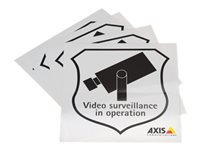 AXIS Surveillance Sticker - Étiquettes autocollantes (pack de 50) 5502-821