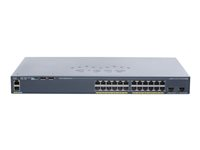 Cisco Catalyst 2960X-24TS-L - Commutateur - Géré - 24 x 10/100/1000 + 4 x Gigabit SFP - de bureau, Montable sur rack WS-C2960X-24TS-L