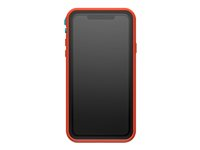 LifeProof Fre - Étui de protection étanche pour téléphone portable - ciel de feu (aqua/rouge orange) - pour Apple iPhone 11 Pro Max 77-62612
