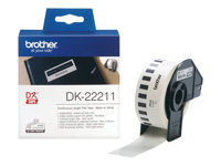 Brother DK-22211 - Blanc - Rouleau (2,9 cm x 15,2 m) étiquettes - pour Brother QL-1050, 1060, 1110, 500, 550, 560, 570, 580, 600, 650, 700, 710, 720, 820 DK22211