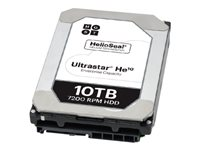 HGST Ultrastar He10 HUH721010ALN601 - Disque dur - chiffré - 10 To - interne - 3.5" - SATA 6Gb/s - 7200 tours/min - mémoire tampon : 256 Mo - Self-Encrypting Drive (SED), TCG Encryption, Bulk Data Encryption (BDE) 0F27608