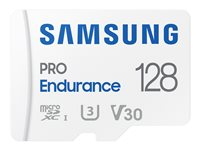 Samsung PRO Endurance MB-MJ128KA - Carte mémoire flash (adaptateur microSDXC vers SD inclus(e)) - 128 Go - Video Class V30 / UHS-I U3 / Class10 - microSDXC UHS-I - blanc MB-MJ128KA/EU