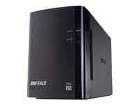 BUFFALO DriveStation Duo USB 3.0 - Baie de disques - 16 To - 2 Baies (SATA-300) - HDD 8 To x 2 - USB 3.0 (externe) HD-WL16TU3R1-EB