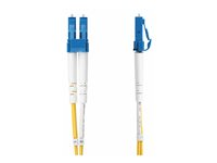 StarTech.com 8m (26.2ft) LC to LC (UPC) OS2 Single Mode Duplex Fiber Optic Cable, 9/125µm, Laser Optimized, 10G, Bend Insensitive, Low Insertion Loss - LSZH Fiber Patch Cord (SMDOS2LCLC8M) - Cordon de raccordement - mode unique LC/UPC (M) pour mode unique LC/UPC (M) - 8 m - 2 mm - fibre optique - duplex - 9 / 125 micromètres - OS1/OS2 - sans halogène, passif - jaune SMDOS2LCLC8M