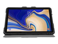Targus Pro-Tek Rotating - Étui à rabat pour tablette - robuste - polyuréthane, cuir artificiel - noir - pour Samsung Galaxy Tab S4 (10.5 ") THZ752GL