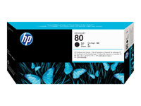 HP 80 - 17 ml - noir - tête d'impression avec nettoyeur - pour DesignJet 1050c, 1050c plus, 1055cm, 1055cm plus C4820A