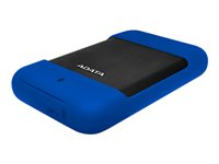 ADATA Durable HD700 - Disque dur - chiffré - 1 To - externe (portable) - 2.5" - USB 3.0 - AES 256 bits - bleu AHD700-1TU3-CBL