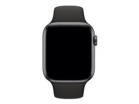 Apple 44mm Sport Band - Bracelet de montre pour montre intelligente - tailles M/L&L/XL - noir - pour Watch (42 mm, 44 mm, 45 mm) MU9L2ZM/A