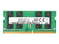 HP - DDR4 - module - 8 Go - SO DIMM 260 broches - 2666 MHz / PC4-21300 - 1.2 V - mémoire sans tampon - non ECC - pour Elite Slice, Slice for Meeting Rooms G2, Slice G2; EliteDesk 705 G4 (SO-DIMM), 705 G5 (SO-DIMM), 800 G4 (SO-DIMM), 800 G5 (SO-DIMM); EliteOne 1000 G1, 1000 G2, 800 G4, 800 G5, 800 G6; ProDesk 400 G5 (SO-DIMM), 405 G4 (SO-DIMM), 600 G4 (SO-DIMM); ProOne 400 G4, 400 G6, 440 G5, 440 G6, 600 G5 3TK88AA