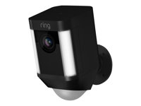 Ring Spotlight Cam Battery - Caméra de surveillance réseau - extérieur - résistant aux intempéries - couleur (Jour et nuit) - 1080p - audio - sans fil - Wi-Fi 8SB1S7-BEU0