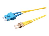 Uniformatic - Câble réseau - mode unique SC/PC (M) pour mode unique SC/PC (M) - 10 m - fibre optique - 9 / 125 micromètres - OS2 - sans halogène - jaune 21786