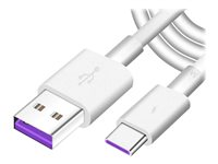 DLH DY-TU4163W - Câble USB - USB (M) pour 24 pin USB-C (M) - USB 3.1 - 5 A - 1 m - blanc DY-TU4163W