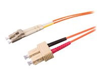 Uniformatic - Câble réseau - SC multi-mode (M) pour LC multi-mode (M) - 5 m - fibre optique - 50 / 125 microns - OM2 - orange 21124