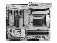 MSI Z270 MPOWER GAMING TITANIUM - Carte-mère - ATX - Socket LGA1151 - Z270 - USB 3.1 Gen 1, USB-C Gen2, USB 3.1 Gen 2 - Gigabit LAN - carte graphique embarquée (unité centrale requise) - audio HD (8 canaux) Z270 MPOWER GAMING TITANIUM