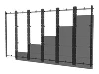 Peerless-AV SEAMLESS Kitted Series - Kit de montage (plaque murale, support de fixation) - modulaire - pour mur vidéo 6x6 LED - cadre en aluminium - noir et argent DS-LEDA27-6X6