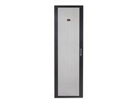 APC NetShelter SV Perforated Flat Door - Porte de rack - noir - 42U - pour P/N: NBPD0160A, NBWL0355A, SMX3000HV-BR, SRT1000RMXLI, SRT1000RMXLI-NC, SRT1500RMXLA-NC AR702400