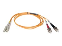 Tripp Lite 1M Duplex Multimode 62.5/125 Fiber Optic Patch Cable LC/ST 3' 3ft 1 Meter - Cordon de raccordement - ST multi-mode (M) pour LC multi-mode (M) - 1 m - fibre optique - duplex - 62,5 / 125 microns N318-01M