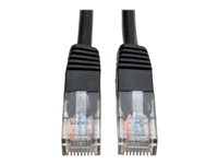 Tripp Lite 100ft Cat5e / Cat5 350MHz Molded Patch Cable RJ45 M/M Black 100' - Cordon de raccordement - RJ-45 (M) pour RJ-45 (M) - 30.48 m - UTP - CAT 5e - moulé - noir N002-100-BK