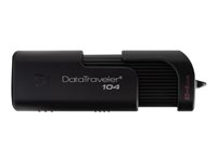 Kingston DataTraveler 104 - Clé USB - 64 Go - USB 2.0 - noir DT104/64GB