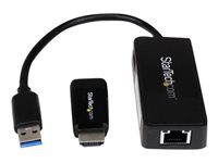 StarTech.com Kit adaptateur VGA et Gigabit Ethernet pour HP Chromebook 14 - HDMI vers VGA - USB 3.0 vers GbE - Accessoires HP - Lot d'accessoires pour notebook - noir HPC14VGAUGEK