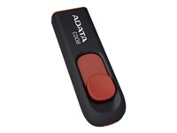ADATA Classic Series C008 - Clé USB - 64 Go - USB 2.0 - noir, rouge AC008-64G-RKD