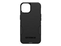 OtterBox Commuter Series - Coque de protection pour téléphone portable - antimicrobien - compatibilité avec MagSafe - polycarbonate, caoutchouc synthétique, 35 % de plastique recyclé - noir - pour Apple iPhone 14 77-89639