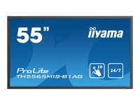 iiyama ProLite TH5565MIS-B1AG - Classe de diagonale 55" (54.6" visualisable) écran LCD rétro-éclairé par LED - signalisation numérique - avec écran tactile - 1080p 1920 x 1080 - noir TH5565MIS-B1AG