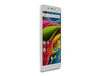 Archos 55 Cobalt Plus - Smartphone - double SIM - 4G LTE - 16 Go - microSDXC slot - GSM - 5.5" - 1280 x 720 pixels (267 ppi) - IPS - RAM 2 Go - 13 MP (caméra avant de 2 mégapixels) - Android - blanc 503201