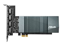 ASUS GT710-4H-SL-2GD5 - Carte graphique - GF GT 710 - 2 Go GDDR5 - PCIe 2.0 - 4 x HDMI - san ventilateur 90YV0E60-M0NA00