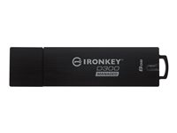 IronKey D300 Managed - Clé USB - chiffré - 8 Go - USB 3.0 - FIPS 140-2 Level 3 IKD300M/8GB