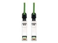 Tripp Lite 1M SFP+ 10Gbase-CU Twinax Passive Copper Cable SFP-H10GB-CU1M Compatible Green 3ft 3' - Câble à attache directe - SFP+ (M) pour SFP+ (M) - 1 m - twinaxial - vert N280-01M-GN