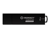 IronKey D300S Managed - Clé USB - chiffré - 8 Go - USB 3.1 Gen 1 - FIPS 140-2 Level 3 - Conformité TAA IKD300SM/8GB