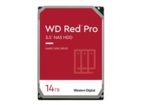 WD Red Pro WD141KFGX - Disque dur - 14 To - interne - 3.5" - SATA 6Gb/s - 7200 tours/min - mémoire tampon : 512 Mo WD141KFGX