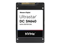 WD Ultrastar DC SN640 WUS4BB096D7P3E1 - SSD - 960 Go - interne - 2.5" - U.2 PCIe 3.1 x4 (NVMe) 0TS1960