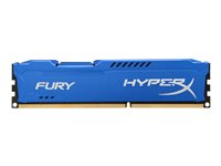 HyperX FURY - DDR3 - module - 8 Go - DIMM 240 broches - 1600 MHz / PC3-12800 - CL10 - 1.5 V - mémoire sans tampon - non ECC - bleu HX316C10F/8