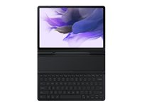 Samsung EF-DT730 - Clavier et étui (couverture de livre) - POGO pin - noir clavier, noir étui - pour Galaxy Tab S7 FE, Tab S7+ EF-DT730BBEGFR