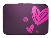 HP Valentine Sleeve - Housse d'ordinateur portable - 15.6" - pour HP 14, 15; Chromebook 11, 14; Pavilion 14; Pavilion x360; Spectre x360; Stream 14 1AT98AA#ABB