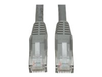 Tripp Lite 1ft Cat6 Gigabit Snagless Molded Patch Cable RJ45 M/M Gray 1' - Cordon de raccordement - RJ-45 (M) pour RJ-45 (M) - 30 cm - UTP - CAT 6 - moulé, sans crochet, bloqué - gris N201-001-GY