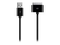 Belkin - Câble de chargement / de données - USB (M) pour Apple Dock (M) - 1 m - noir - pour Apple iPad/iPhone/iPod F2CU005BT1MBK