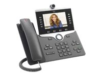 Cisco IP Phone 8865NR - Visiophone IP - avec appareil photo numérique - SIP, SDP - 5 lignes - Charbon - Conformité TAA CP-8865NR-K9=