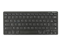 Targus Multi-Platform - Clavier - sans fil - Bluetooth 3.0 - AZERTY - Français - noir - B2B AKB55FR