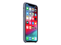 Apple - Coque de protection pour téléphone portable - silicone - gris lavende - pour iPhone XS MTFC2ZM/A