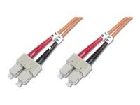 Uniformatic - Câble réseau - SC multi-mode (M) pour SC multi-mode (M) - 1 m - fibre optique - 62,5 / 125 microns - OM1 - sans halogène 21001