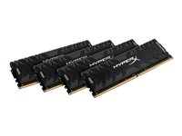 HyperX Predator - DDR4 - kit - 32 Go: 4 x 8 Go - DIMM 288 broches - 3333 MHz / PC4-26600 - CL16 - 1.35 V - mémoire sans tampon - non ECC - noir HX433C16PB3K4/32