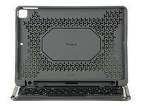 Targus Pro-Tek Education - Clavier et étui (étui folio) - sans fil - Bluetooth 5.1 - Allemand - noir clavier, noir étui - pour Apple 10.2-inch iPad (7ème génération, 8ème génération, 9ème génération) THZ891DE