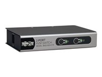 Tripp Lite 2-Port Desktop KVM Switch Slim w/ 2 KVM Cable Kits PS/2 - Commutateur KVM - 2 x KVM port(s) - 1 utilisateur local - de bureau B022-002-KT-R