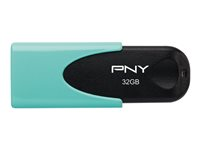 PNY Attaché 4 - Clé USB - 32 Go - USB 2.0 - eau pastel FD32GATT4PAS1KA-EF