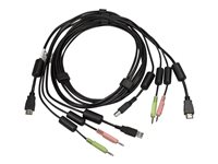 Avocent - Câble vidéo / USB / audio - mini-phone stereo 3.5 mm, USB type B, HDMI (M) pour USB, mini-phone stereo 3.5 mm, HDMI (M) - 1.83 m - pour Avocent SV220H, SV240H CBL0126