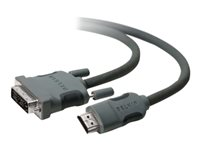 Belkin - Câble adaptateur - DVI-D mâle pour HDMI mâle - 3 m F3Y005BT3M