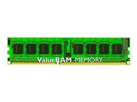 Kingston ValueRAM - DDR3 - module - 2 Go - DIMM 240 broches - 1600 MHz / PC3-12800 - CL11 - 1.5 V - mémoire sans tampon - non ECC KVR16N11S6/2